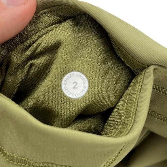 Lululemon Fine Force High Rise Tight Athletic Leggings Bronze Green - Picture 4 of 6